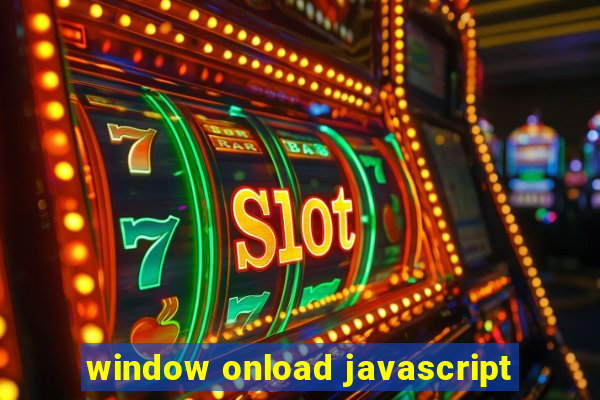 window onload javascript