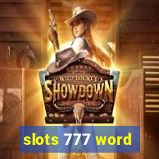 slots 777 word