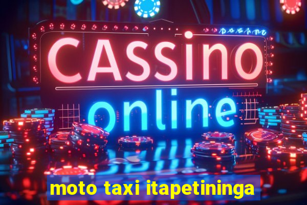 moto taxi itapetininga