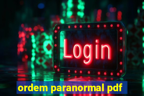 ordem paranormal pdf