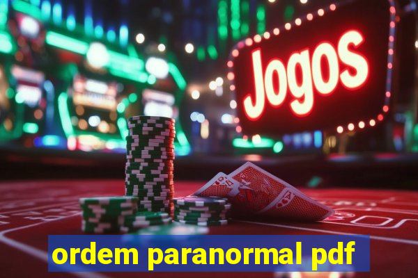 ordem paranormal pdf