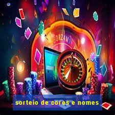 sorteio de cores e nomes