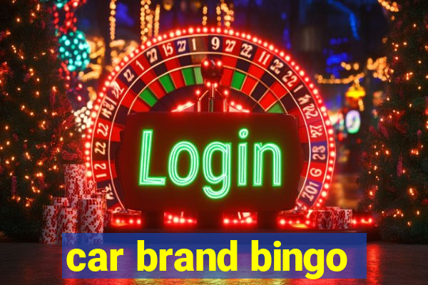 car brand bingo