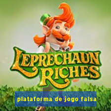 plataforma de jogo falsa