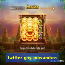 twitter gay mavambos