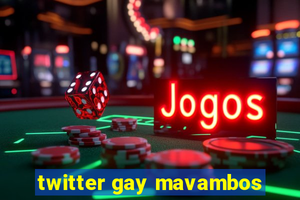 twitter gay mavambos