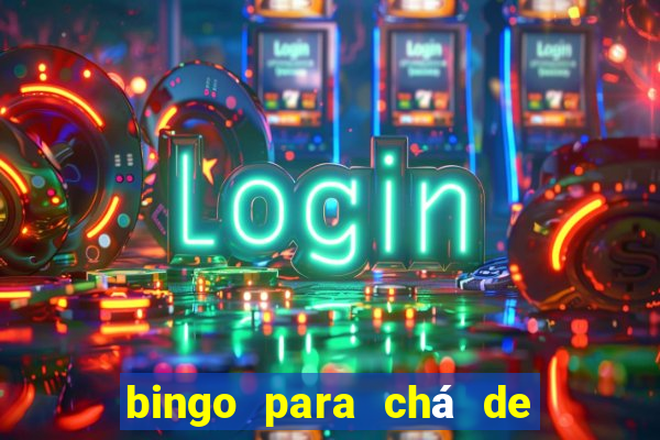 bingo para chá de bebê para imprimir grátis