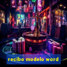 recibo modelo word