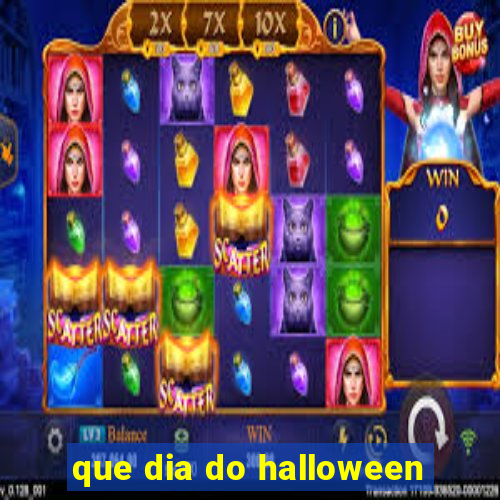 que dia do halloween