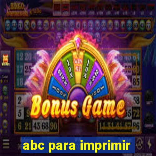 abc para imprimir