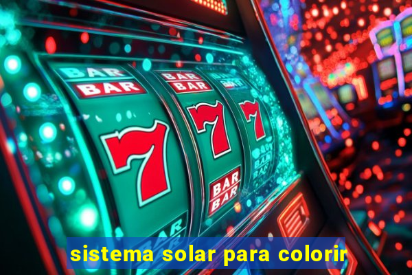 sistema solar para colorir