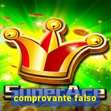 comprovante falso