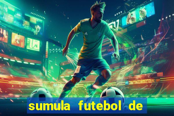 sumula futebol de campo word