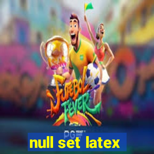 null set latex