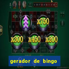 gerador de bingo cha de bebe