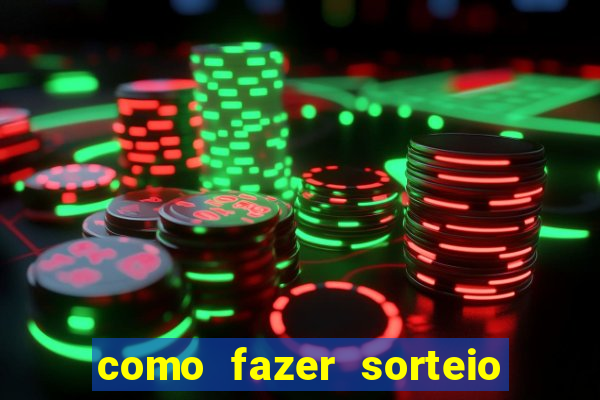 como fazer sorteio de cores online