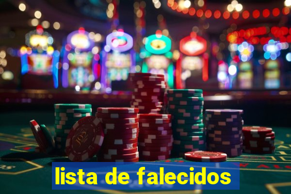 lista de falecidos