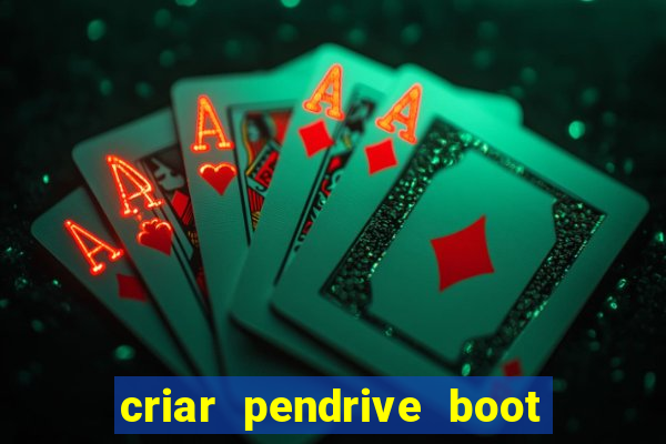 criar pendrive boot windows 10