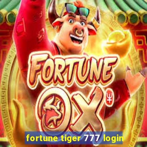 fortune tiger 777 login