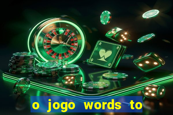 o jogo words to win paga mesmo