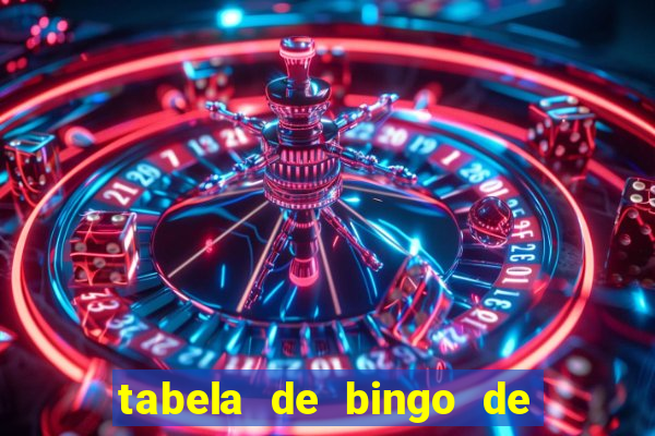 tabela de bingo de 1 a 100