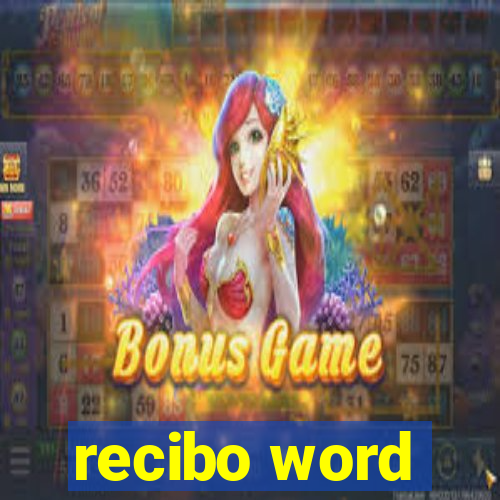 recibo word