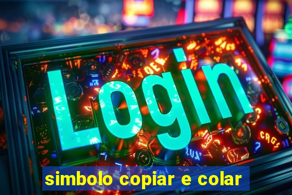 simbolo copiar e colar