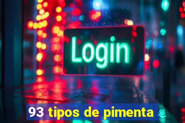 93 tipos de pimenta