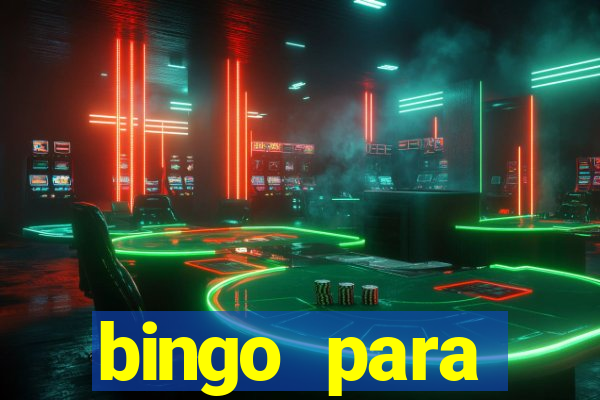 bingo para despedida de solteira para imprimir