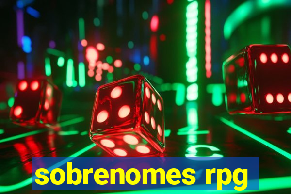 sobrenomes rpg