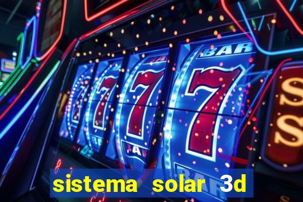 sistema solar 3d em movimento