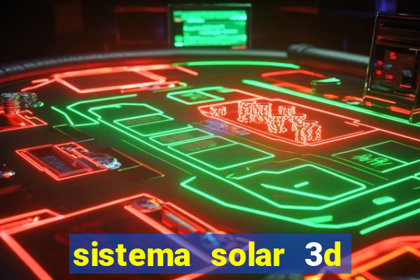 sistema solar 3d em movimento