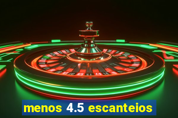 menos 4.5 escanteios