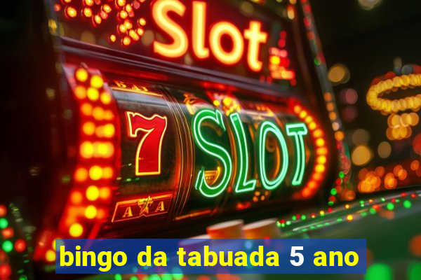 bingo da tabuada 5 ano