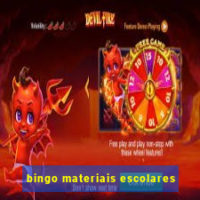 bingo materiais escolares