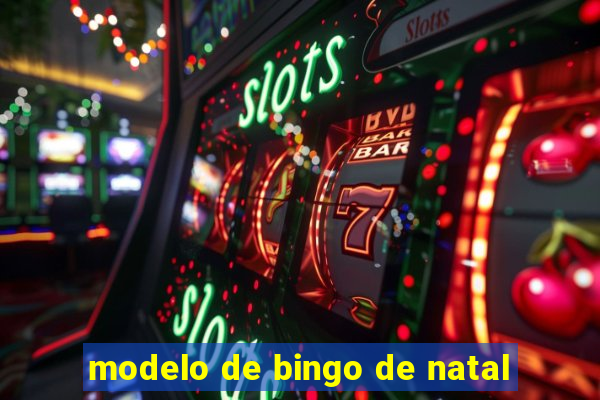 modelo de bingo de natal