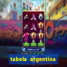 tabela argentina torneo betano