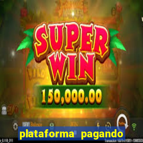 plataforma pagando no cadastro slots