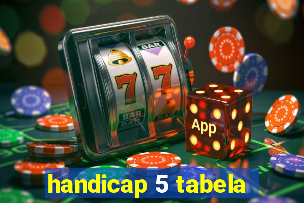 handicap 5 tabela