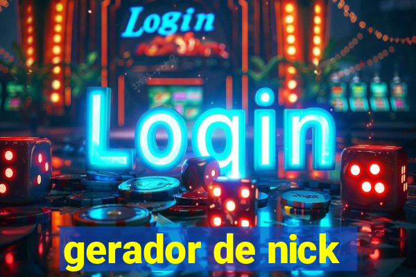 gerador de nick