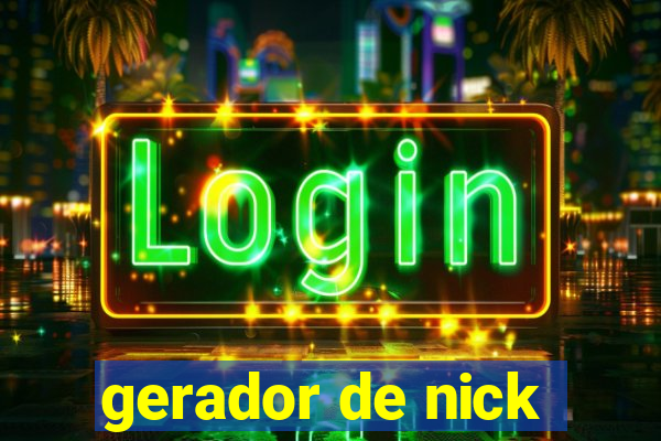 gerador de nick