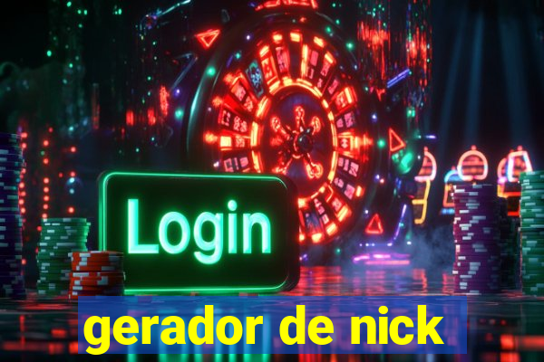 gerador de nick