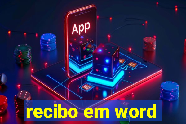 recibo em word