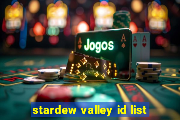 stardew valley id list